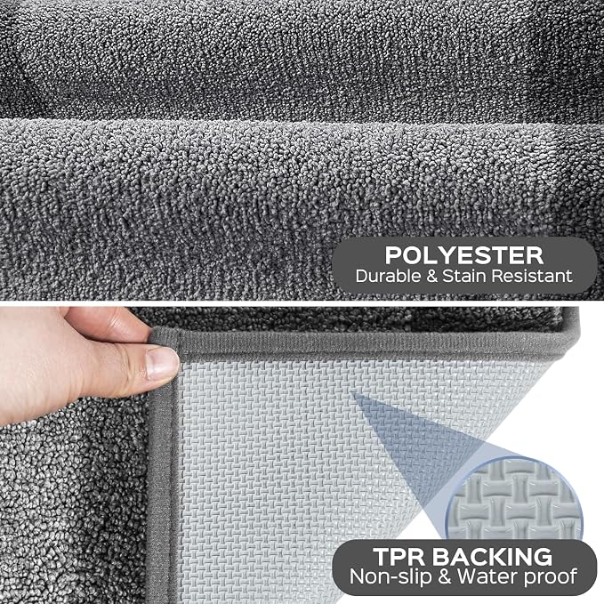 Machine Washable Kitchen Rug 24" x 36", Non Slip Kitchen Mat - Image 3