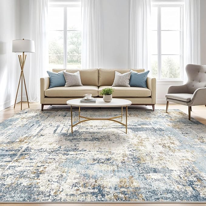 LOONGRUG 7x9 Area Rugs Washable Rug: Living Room Large Abstract Modern Soft - Image 5