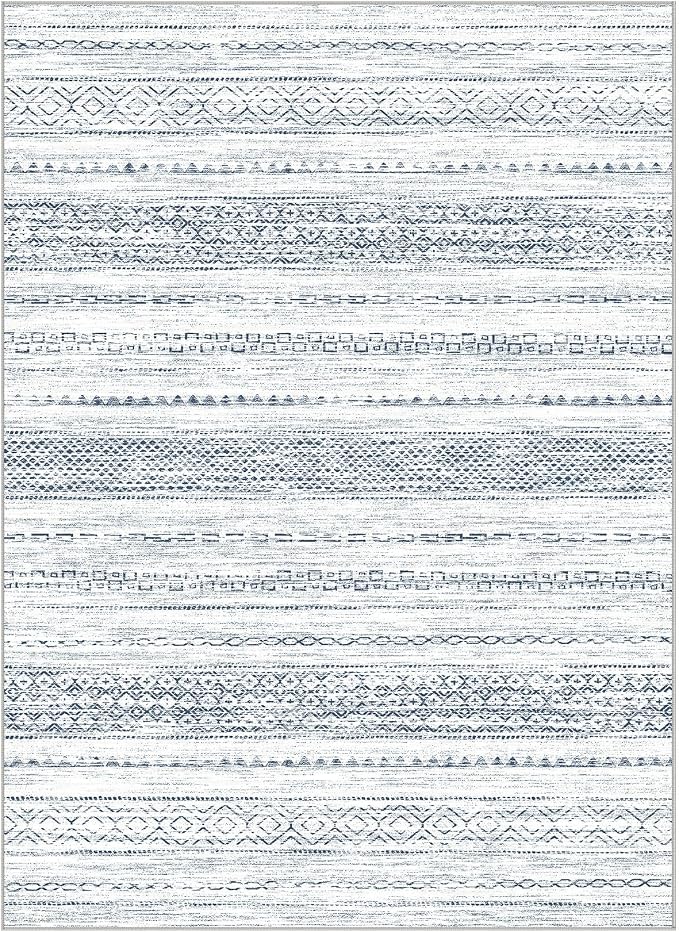 Nakagishi 5x7 Area Rugs Living Room: Washable Boho Large Neutral Soft Farmhouse - Image 5