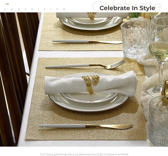Leetaltree Gold Placemats Set of 4 - Image 3