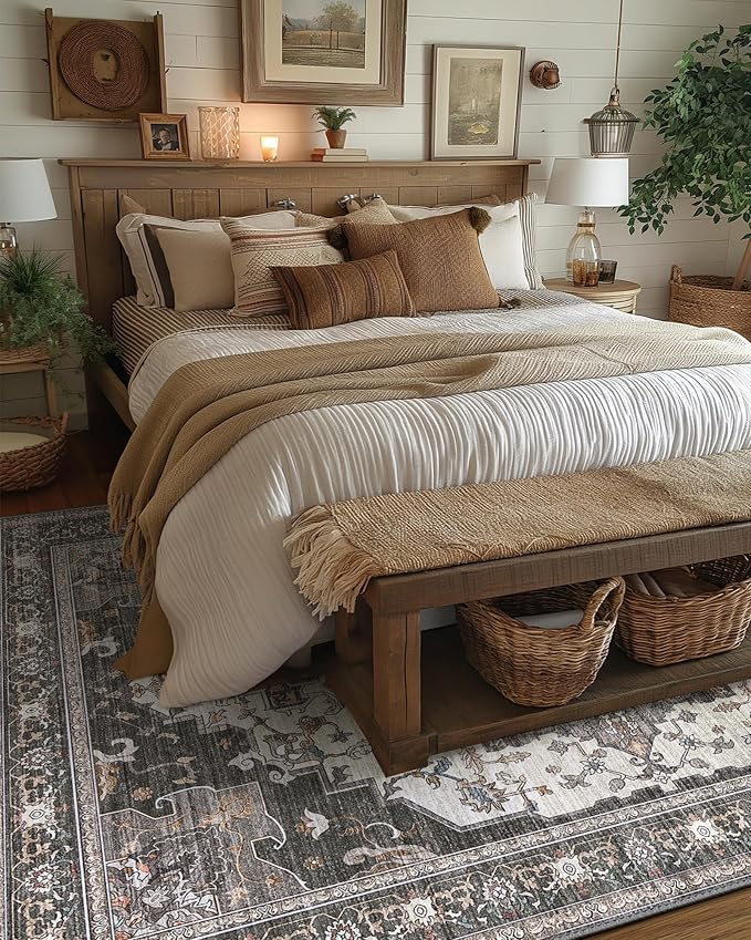 BEIMO Area Rugs 9x12 for Living Room Bedroom, Modern Modern Vintage Boho - Image 3