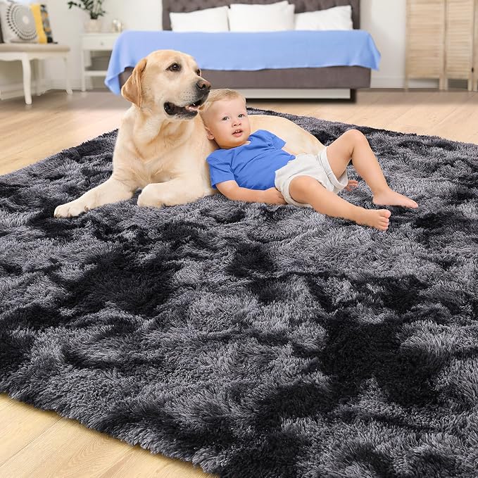 Tepook Fluffy Large Rugs for Living Room, Area Rug 6x9 Carpet for Bedroom - Image 4