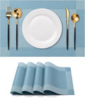 Placemats Set of 4 Washable Indoor | Outdoor Vinyl Place Mats by CADONO