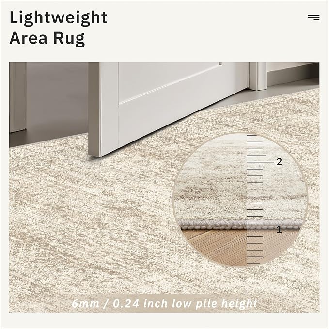 Soalmost Small Oval 3x5 Rug for Entryway, Machine Washable Area Rug for Kitchen - Image 9