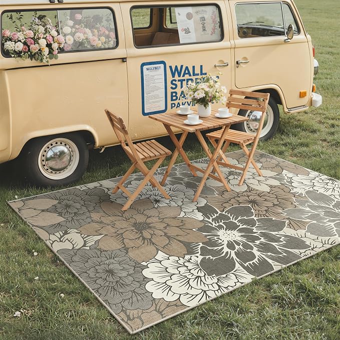 GENIMO Indoor Outdoor Area Rug 6'x9', Machine Washable Rugs - Image 3