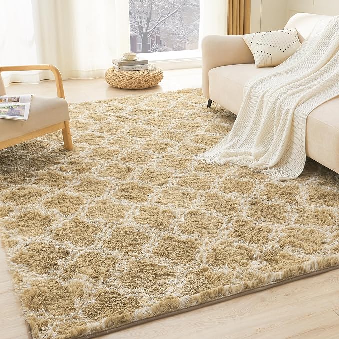 Litanika 5x8 Geometric Shag Area Rug by Litanika