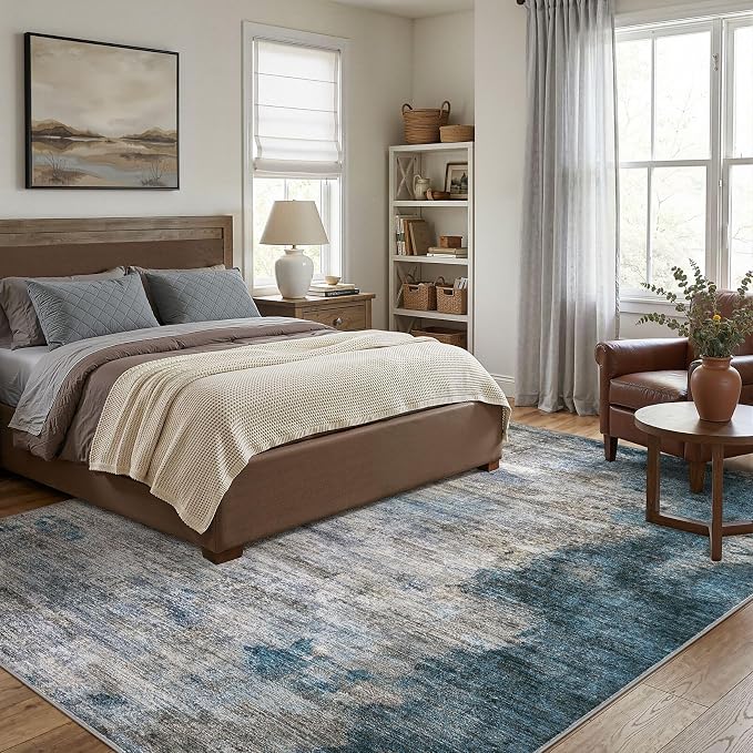 DMOYEST 10x14 Area Rug for Living Room, Washable & Non Slip Large Indoor Carpet - Image 3