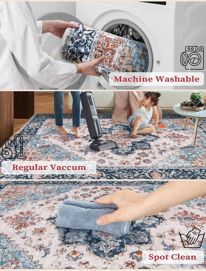 SERISSA Runner Rug for Hallways, 3x12 Washable Non Slip Kitchen Runner Rug - Image 3