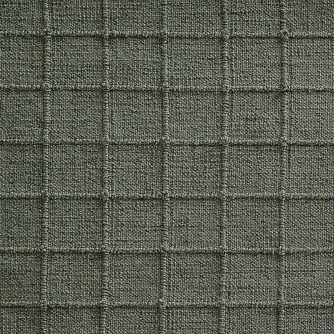Artisanal Grid Linen Table Runner, 13x36 Inches Army Green | Heavy Textured - Image 7