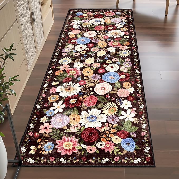 Espresso Kitchen Rug 2x6, Non Slip Washable Runner Rugs - Image 3