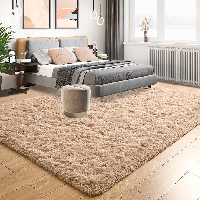Tepook Super Soft Fluffy Rugs for Bedroom, Shag 5x8 Area Rugs for Living Room - Image 2