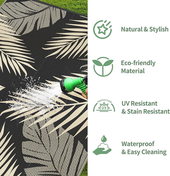 GENIMO Outdoor Rug 8' x 10' Waterproof - Image 6