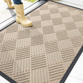OLANLY Front Door Mat Outside Entrance 47x32, Heavy Duty Sturdy Natural Rubber by OLANLY
