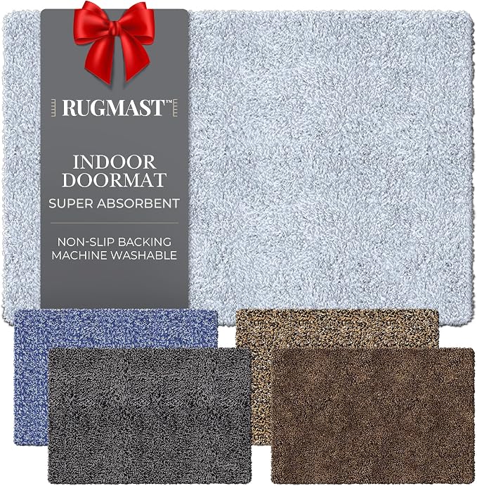 Premium Microfiber Indoor Door Mat – 36"x72" Washable Entry Mat, Waterproof by RugMast
