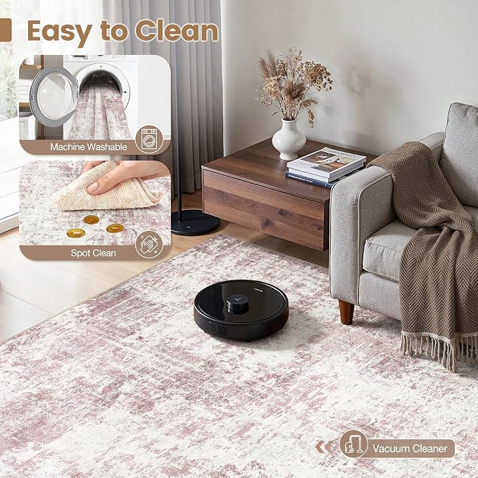 Washable 9x12 Area Rug for Living Room - Image 2