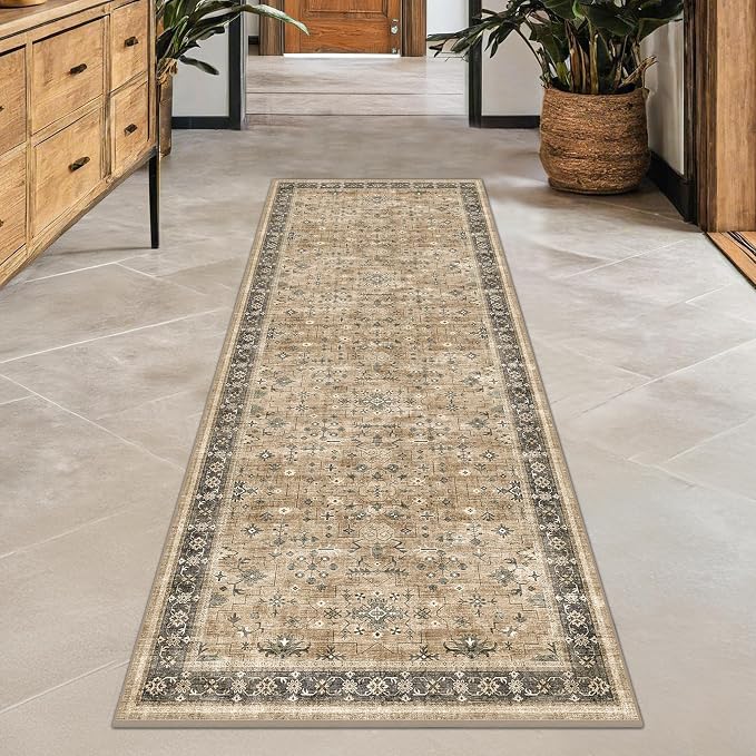 Hazo Haus Soft Taupe 2x7 Runner Rug by HazoHaus