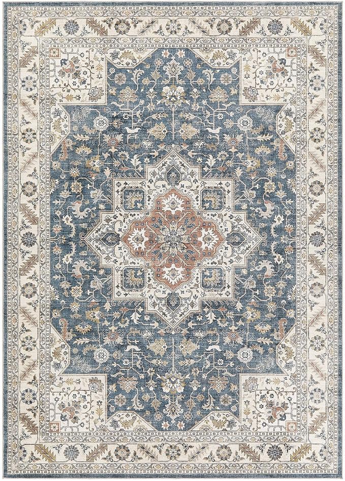 Vintage Living Room Area Rug 7x9 - Image 10