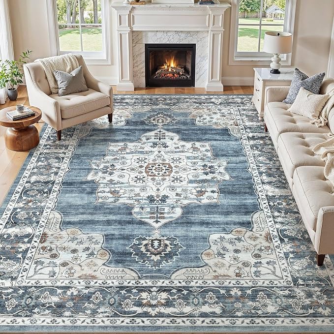 7x9 Washable Area Rug by JessibouAreaRug