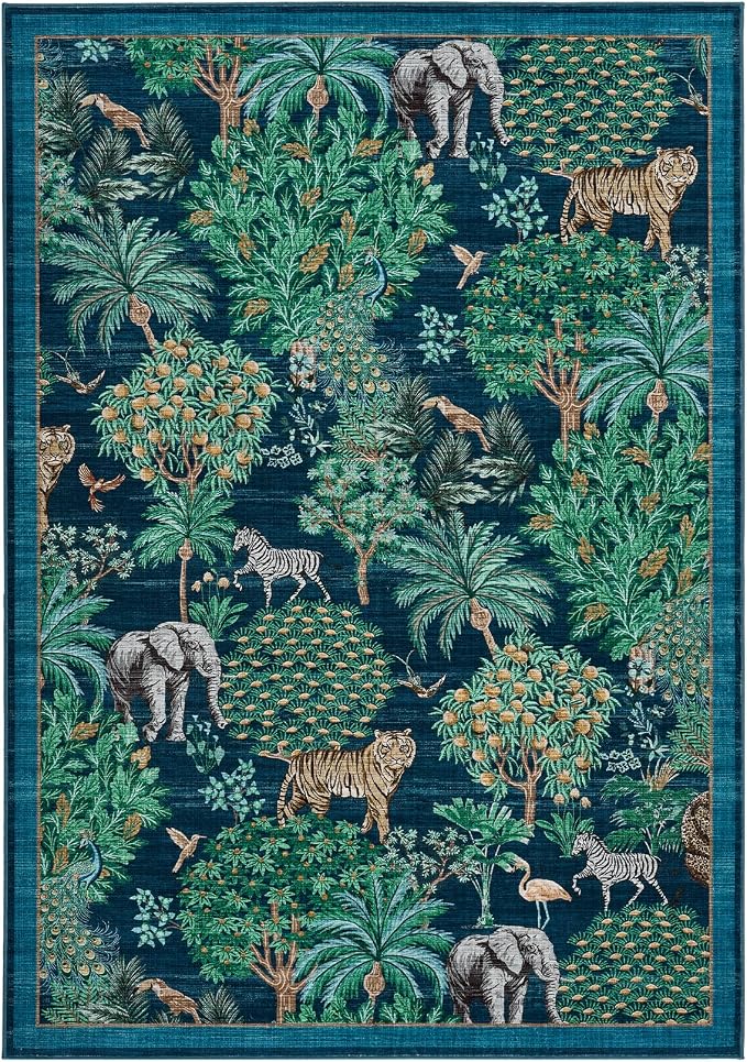 GarveeHome Jungle Washable Rug 9x12 Area Rugs - Image 4