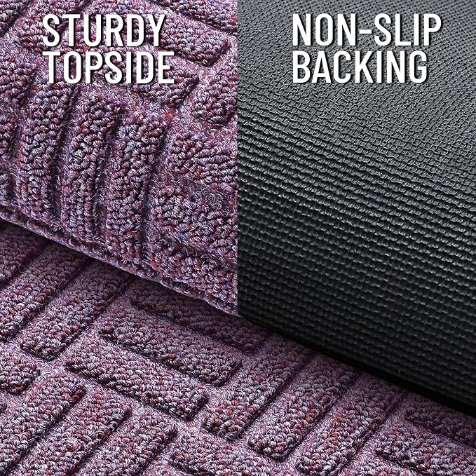 OLANLY Front Door Mat Outside Entrance 71x23, Heavy Duty Sturdy Natural Rubber - Image 3