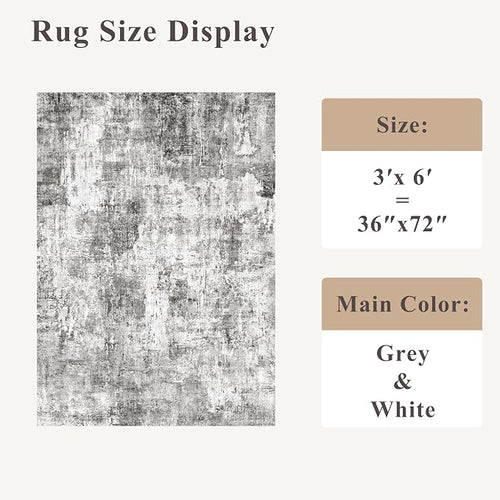 3x6 Washable Wide Runner Rug – Non-Slip Floor Carpet Runner - Image 2