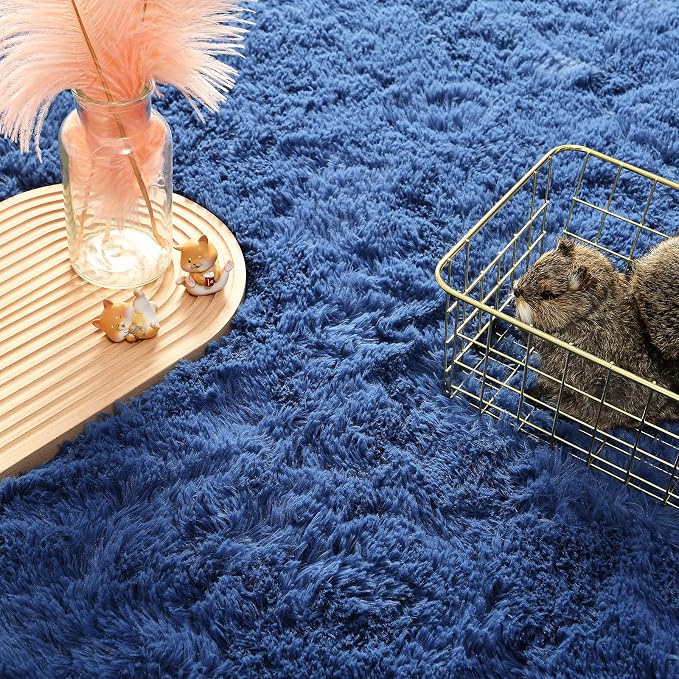 Andecor Soft Fluffy Bedroom Rugs, 6 x 9 Feet Indoor Shaggy Plush Area Rug - Image 4