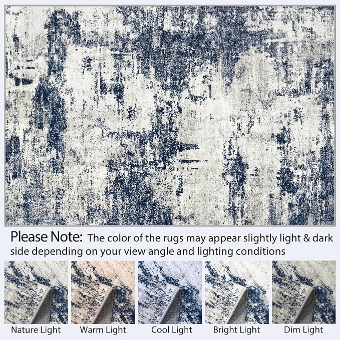 9x12 Area Rugs Living Room Rugs: Large Washable Rug - Image 9