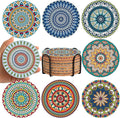 Cork Coasters Set of 8 with Holder, Colorful Cup Coasters by Puluole
