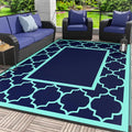 GENIMO 8 ' x 10 ' Outdoor Rug for Patio, Waterproof Indoor Outdoor Plastic by GENIMO