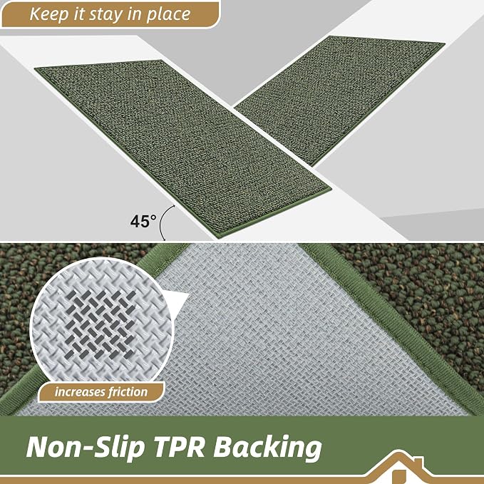 BEQHAUSE Kitchen Runner Rugs 32"x84", Non-Slip Kitchen Mats - Image 4