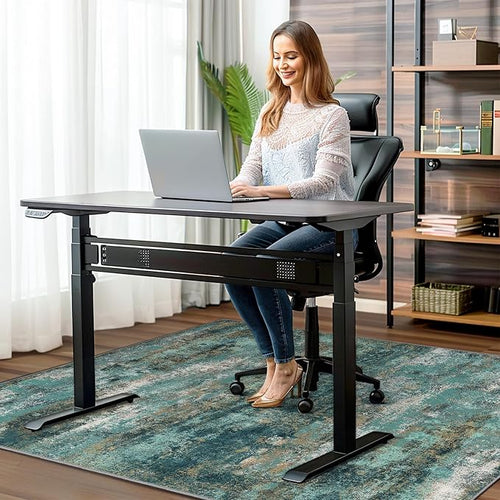 36"x60" Office Chair Mat for Hardwood Tile Floor, Under Desk Carpet Protector - Image 2