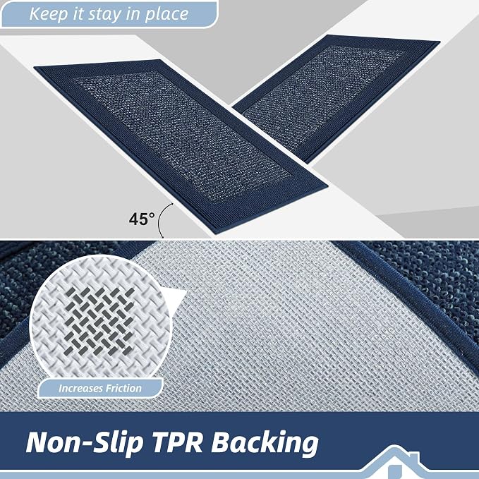 BEQHAUSE Indoor Door Mat 20" x 48", Dirt Trapper Door Mats Non-Slip Entryway - Image 4