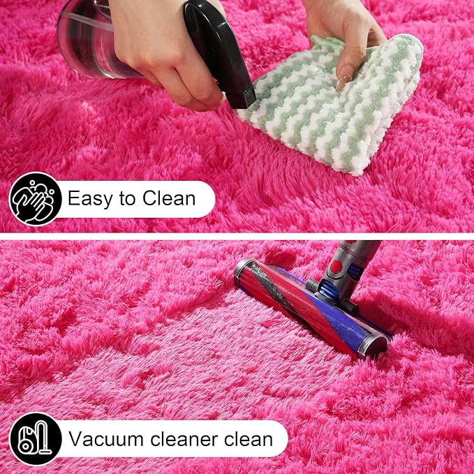 4x6 Rugs for Bedroom, Fluffy Area Rugs for Living Room, Small Fuzzy Shag Soft - Image 4