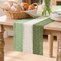 Artoid Mode Sage Beige Green Farmhouse Rustic Table Runner 12x36 Inch | Holiday by ArtoidMode