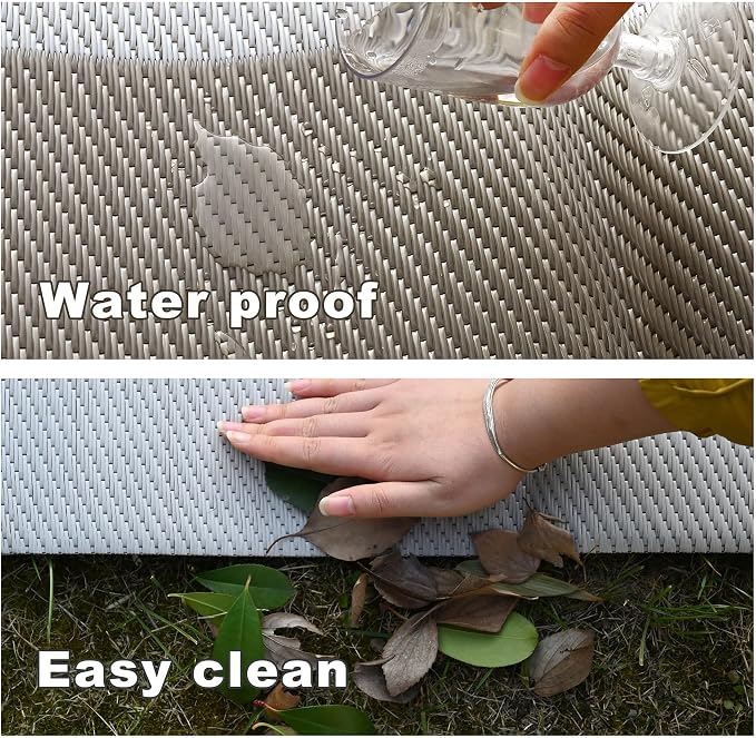 RURALITY Outdoor Rugs 8'x10' Waterproof - Image 4
