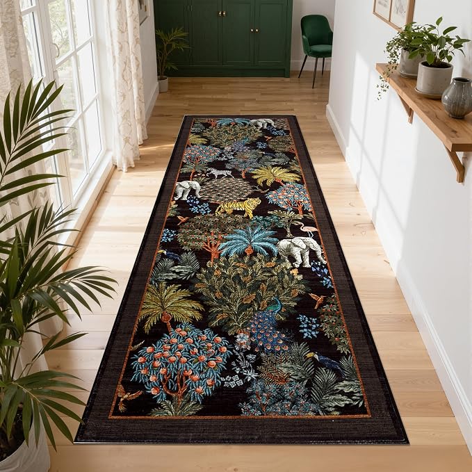 GarveeHome Jungle Rug 2x6 Kitchen Runner Rug Non Slip Washable Runners - Image 2