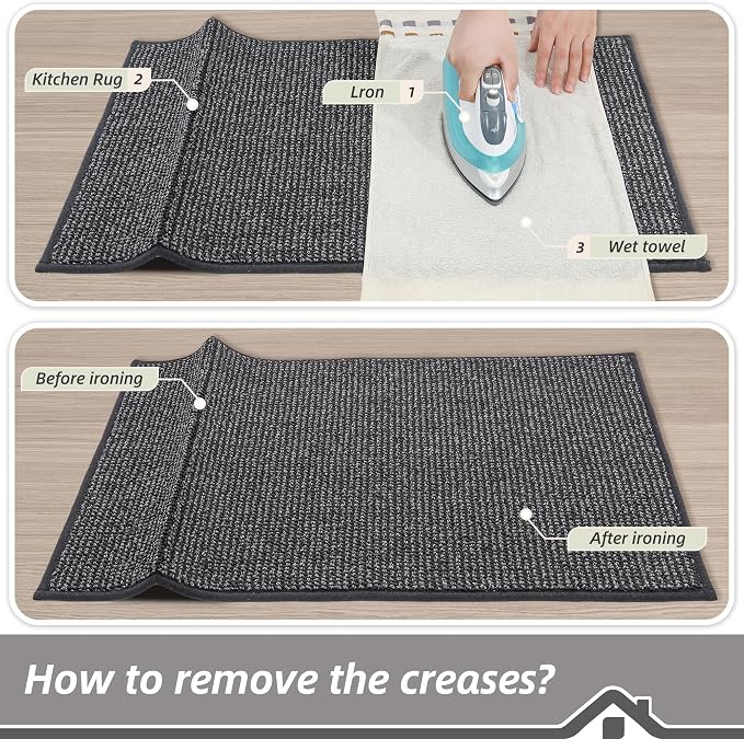 BEQHAUSE Kitchen Rugs 24"x36", Non-Slip Kitchen Mats - Image 9