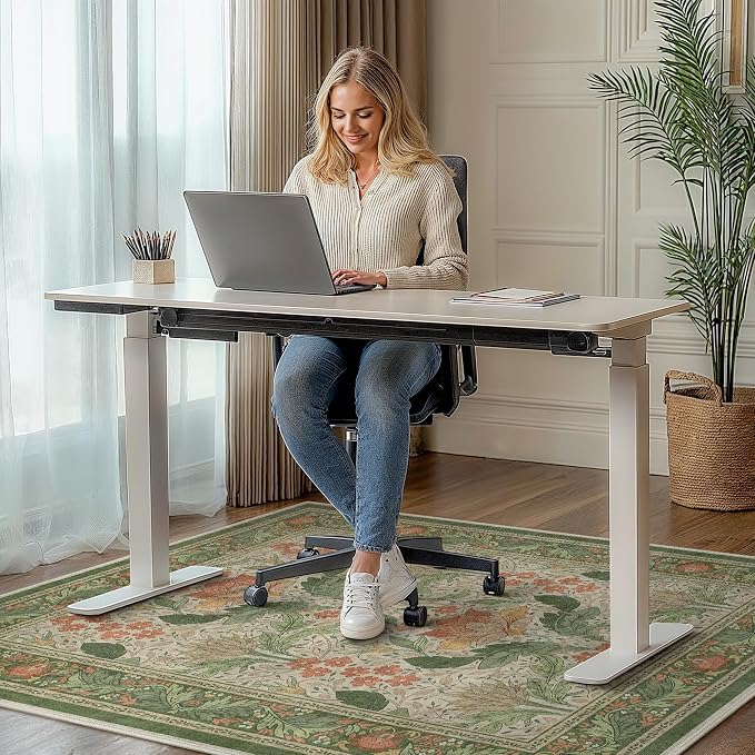 48"x72" Office Chair Mat for Hardwood Tile Floor, Under Desk Carpet Protector - Image 2