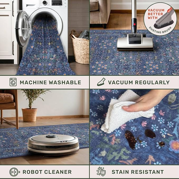 Washable Dining Room Rugs for Under Table - Image 4