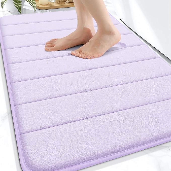 OLANLY Memory Foam Bath Mat 32x20, Super Soft Absorbent Bathroom Rugs, Quick Dry by OLANLY