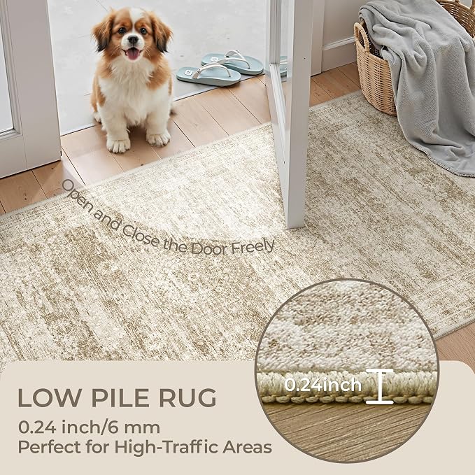 3x18 Washable Runner Rug for Hallway, Non-Slip Long Hallway Runner for Entryway - Image 6