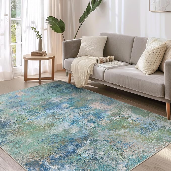 BEIMO Area Rugs 3x5 for Living Room Bedroom, Modern Abstract Machine Washable - Image 3