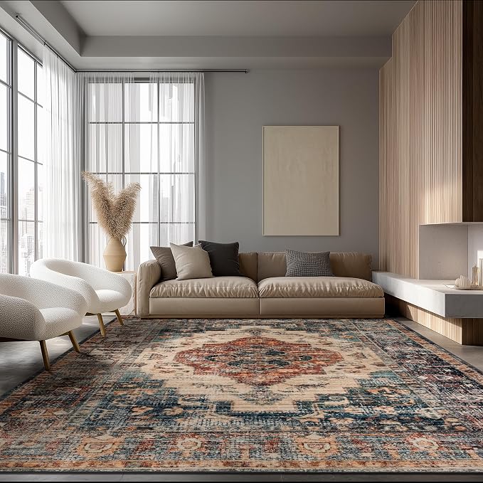 Ruaruarug Washable Area Rug 8x10 by Ruaruarug