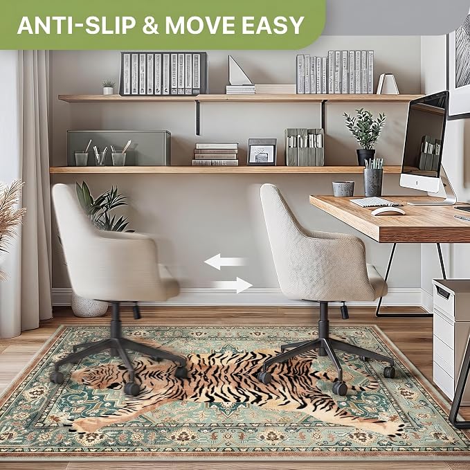 36"x60" Office Chair Mat for Hardwood Tile Floor, Under Desk Carpet Protector - Image 4