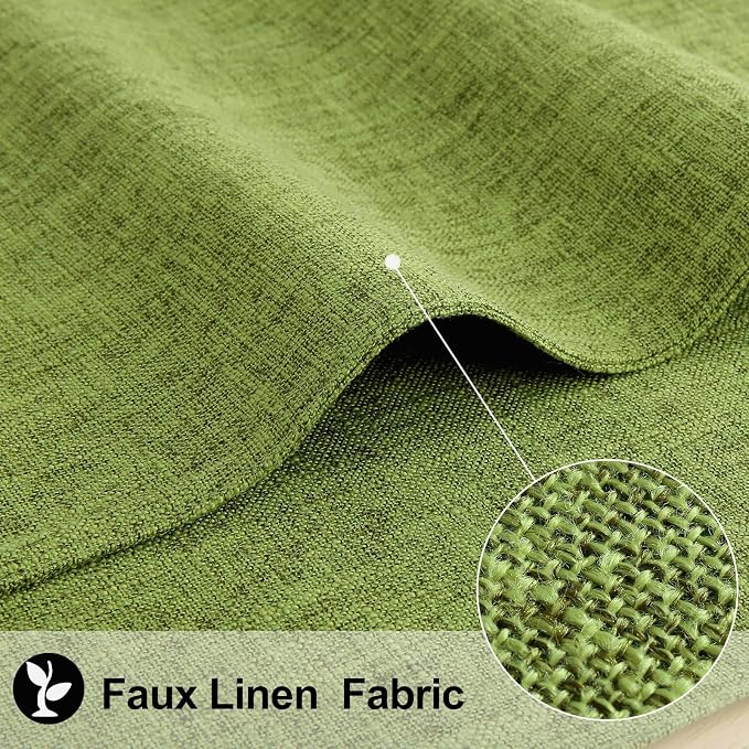Faux Cotton Linen Placemats Set of 8, Cloth Washable Farmhouse Dining Table Mats - Image 2