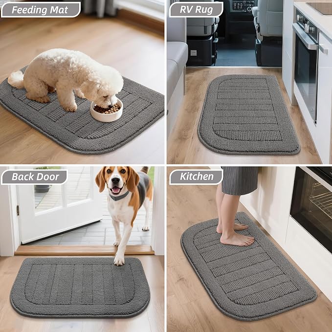 BEQHAUSE 24x40 Inch Kitchen Rug Mat Durable Kitchen Rugs Non-Slip Washable - Image 8
