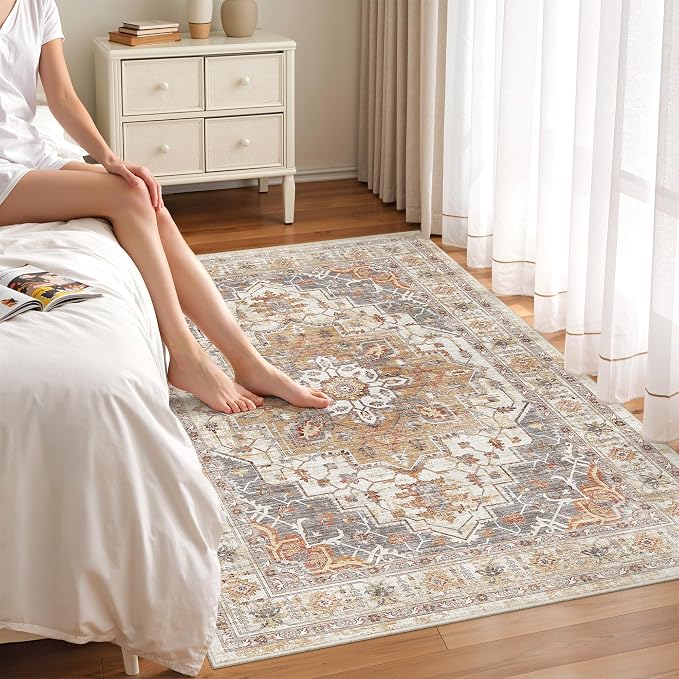 befbee 4x6 Rugs for Living Room Bedroom, Non-Slip Washable Rug, Stain Resistant - Image 8