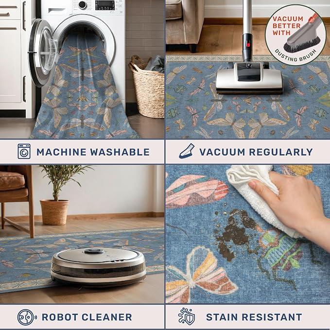 Hazo Haus Boho Non Slip Kitchen Rug Runner - Image 4