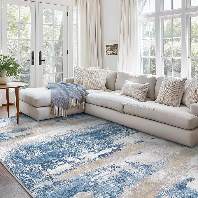 BEIMO Area Rugs 8x10 for Living Room Bedroom, Modern Abstract Machine Washable - Image 3