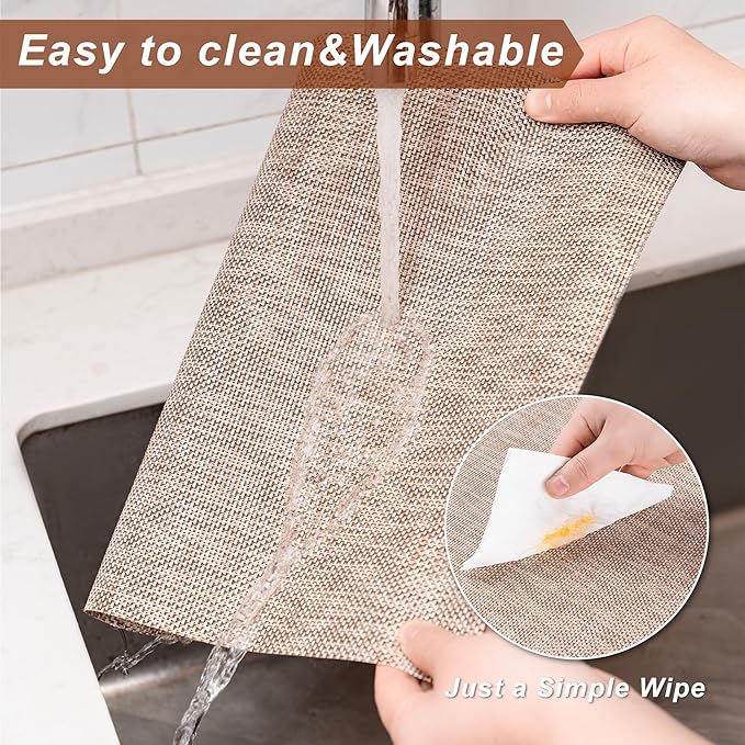 Placemats Set of 6 Washable Indoor | Outdoor Vinyl Place Mats - Image 5